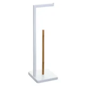 FIVE DRŽAC TOALETNOG PAPIRA NATUREO, 64,5X20X20 CM, METAL/BAMBOU, BIJELI