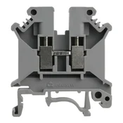 DE SIVI VIJAČNI PREHODNI KONEKTOR ZA TIRNICO 6MM2 1P ZA DIN TH35 TIRNICO