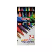 Set pastelnih olovki u lakovanom omotu PROGRESSO - 24-delni