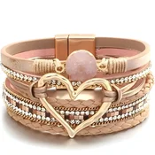 Zapestnica AG - 38811 Heart - Bežova / Zlata / Tip2 KP38811