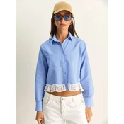 Bianco Lucci Bluza svetlo modra/bela