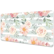 Decormat Podloga za mizo Roza cvetje 100x50 cm