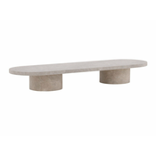Klubska mizica Dallas 4348 Beige, 25x60x190cm, MDF plošča, Ovalna