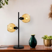 Opviq Stona lampa Benek-15-14554, 36x18x58 cm, IP20, Crna-žuta