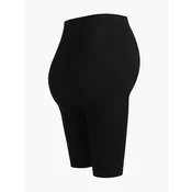 cfab Hlače Seamless Umstandsshorts mit hohem Bund črna