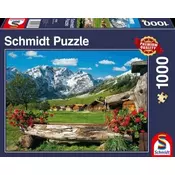 Schmidt - Puzzle Pogled na planinsku idilu - 1 000 dijelova