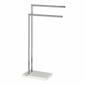 WENKO 20487100 - Stalak za peškire NOBLE 45,5x82 cm sjajni hrom/bela
