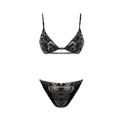 Trendyol Bikini rjava/črna/srebrna