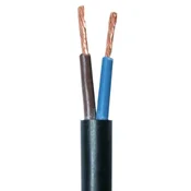 OMY 2x0,75 1 m 300V črni električni kabel