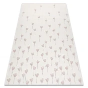 eoshop Preproga FLAT 48779/526 Flowers- KREM pink ( - Velikost: 200x290 cm)