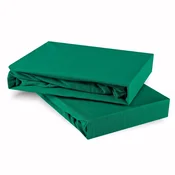 Posteljna rjuha temno zelena jersey EMI, Ponjava 120x200