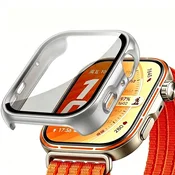 GS Ovitek 2 v 1 + kaljeno steklo za Huawei Watch Fit 5 Pro, srebrn