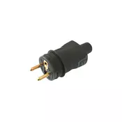 Legrand 50445 - Gumeni utikac 2P+T 16A/250V IP44, crne boje