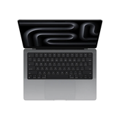 Apple MacBook Pro 14 M3 2023 QWERTY 18/512GB 11C/14C GPU Space Black prenosni računalnik