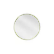 Mexen Loft okroglo kopalniško ogledalo 60 cm, zlati okvir - 9850-060-060-000-50