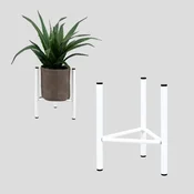 STOJALO ZA CVETLICE Kovinsko stojalo za rože Belo Loft Dijon S MAX. LONČEK 20,5 cm