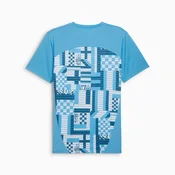 PUMA Olympique De Marseille Pre-Match Short Sleeve Jersey Men, Azure/Ocean Tropic