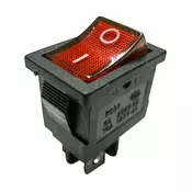 Prekidac wipp 6A/250V 2-pol sa ind crveni