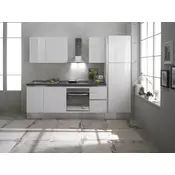 Kuhinjski komplet Giulia (275 cm, odpiranje: desno, z el. napravami, bela)
