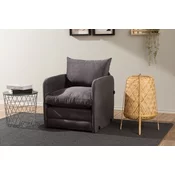 Atelier del Sofa Fotelja na rasklapanje Saga Single, 68 x 70 x 66 cm, Siva
