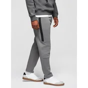 Ombre Mens sweatpants joggers with contrasting stripes - black