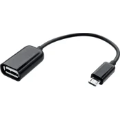 OTG adapter micro USB črn