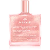 Nuxe Huile Prodigieuse Florale večnamensko suho olje z bleščicami za obraz, telo in lase 50 ml