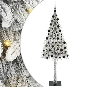 Vidaxl Božično drevo med 300 LED z stojalom Bela 210 cm PE in jeklo