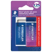 Staedtler radirka Mars Plastic 120 years anniversary, violična, na blistru