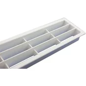 Prezračevalna rešetka 458x65 mm bela