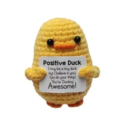 INF Duck Plushie - Očarljiva figurica rumene race iz kvačkanja Model A, (21838594)