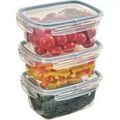 Komplet posod za hrano Snips 1,2 l, 3 kosi, BPA Free, prozorna in modra