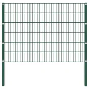 Ogradni panel sa stupovima od željeza 176,5 x 120 cm zelene boje