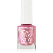 Dermacol 5 Day Stay Aura dugotrajni lak za nokte s bisernim sjajem nijansa 69 Rose Glow 11 ml