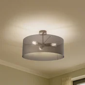 Domiluce Stropna svetilka Zofia, kavno rjava, kovina, O 50 cm, 3-svetilna, E27 - Dnevna soba/jedilnica - Sodobni