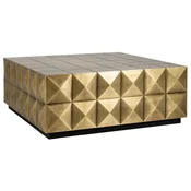 Casa Padrino luxury coffee table gold/black 90 x 90 x H. 35 cm - Square living room table - Living room furniture - Hotel furniture - Luxury furniture