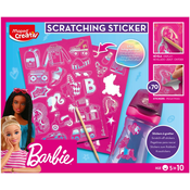 Kreativni set Maped Creativ Barbie - Scratch naljepnice, 70 komada