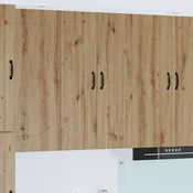 vidaXL Stenska kuhinjska omarica z vrati Umetni hrast 60 x 31 x 100 cm