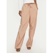 Juicy Couture Spodnji del trenirke Ayla JCWBJ24306 Bež Loose Fit