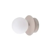 Globen Lighting stenska svetilka ART DECO, bež/bela O 16 cm IP44 - Dnevna soba/jedilnica - Dizajn - bež, bela - Kovina