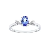 DIAMANT LETERNEL Prstan Herz srebrna