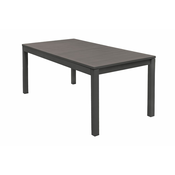 Vrtna miza Turin iz aluminija - barva: antrazit, dolžina: 2400/1800 mm, širina: 900 mm, 760 mm