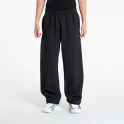 Superge Nike Solo Swoosh Mens Fleece Open-Hem Pants Black/ Black/ White L
