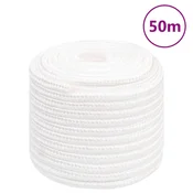 Vidaxl vidaXL Jadralna vrv, enobarvna bela, 18 mm, 50 m, polipropilen