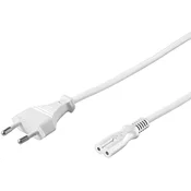 PREMIUMCORD 230V napajalni kabel za magnetofon 2m, bel