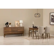 Hanah Home Trpezarijski set Vina 01 0701, Sivi
