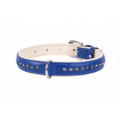 WAUDOG Ovratnica s prvovrstnimi kristali modra, modra 21-27 cm, širina: 15 mm