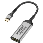 PROMATE USB 3.1 Type C HDMI 2.1 transformator Crno 10cm MEDIALINK-8K