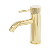 BATH DELUXE 28-005-03-64-00 - Pipa za umivalnik ANHOLT 15,6 cm sijajni medenina