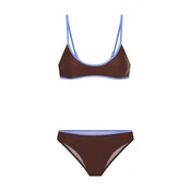 LSCN by LASCANA Bikini svetlo modra / temno rjava